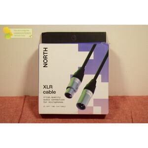 NORTH 10ft XLR Cable: Male-to-Female Microphone Connector, Audio Adapter